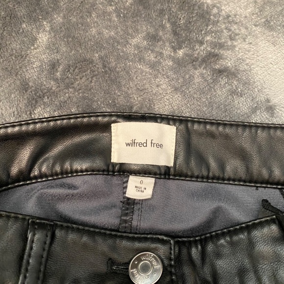 Aritzia - Melina Vegan Leather Pants - 0 - Picture 2 of 2